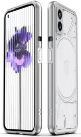 Nothing Phone (2) Bumper Case Cover met Camera Protector Zilver