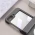 Samsung Galaxy Z Flip 5 Hoesje met MagSafe Stoffen Back Cover Grijs afbeelding 3