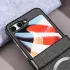Samsung Galaxy Z Flip 5 Hoesje met MagSafe Stoffen Back Cover Grijs afbeelding 8