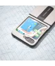 ABEEL Kickstand Samsung Galaxy Z Flip 5 Hoesje Leer Back Cover Grijs