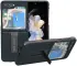 ABEEL Kickstand Samsung Galaxy Z Flip 5 Hoesje Leer Back Cover Groen afbeelding 1