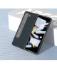 ABEEL Kickstand Samsung Galaxy Z Fold 5 Hoesje Leer Back Cover Groen