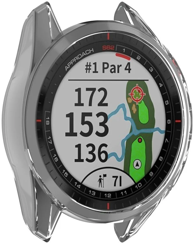 Garmin Approach S62 Hoesje Full Protect Flexibel TPU Transparant afbeelding 3