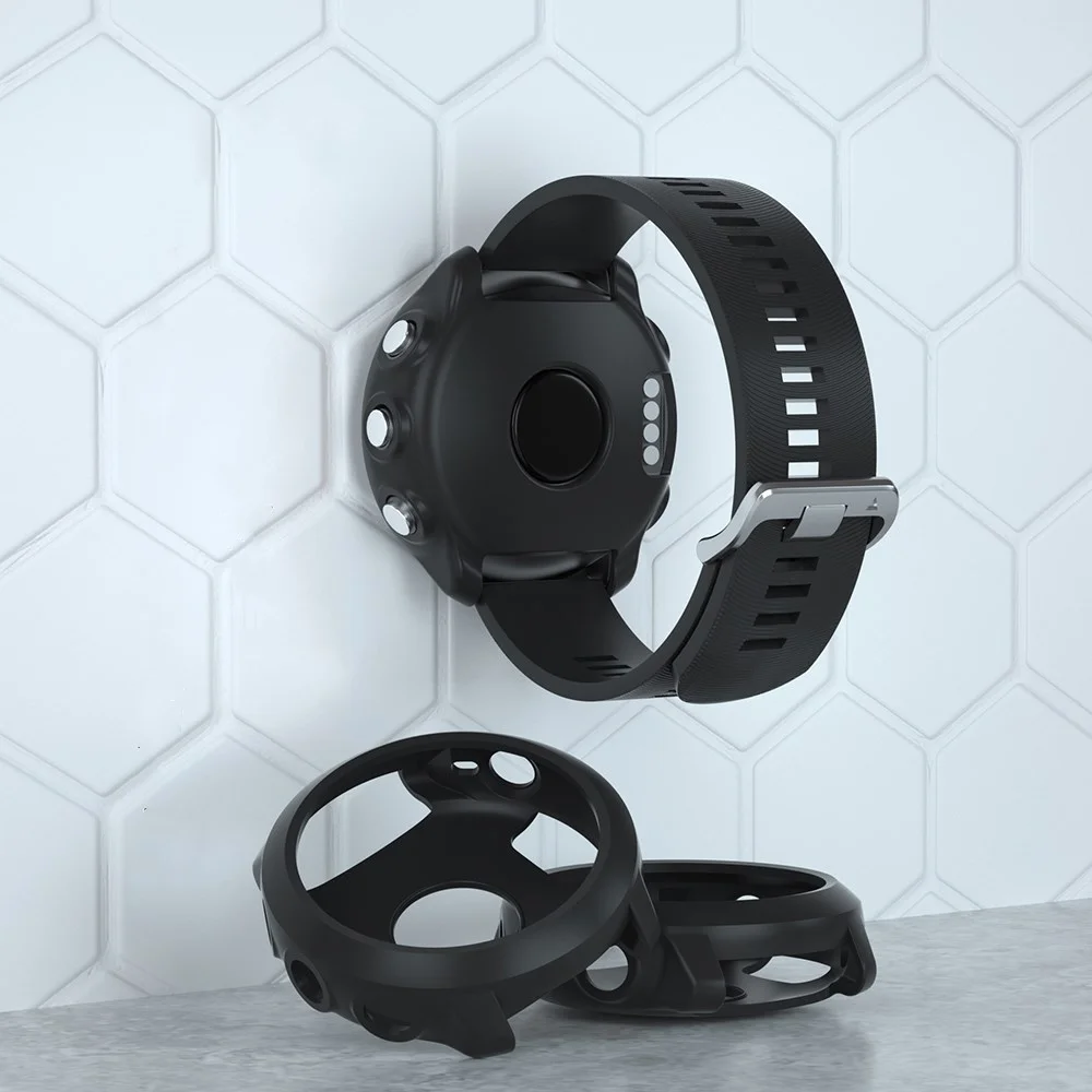 Garmin Forerunner 645 Hoesje TPU Bumper Case Zwart afbeelding 3