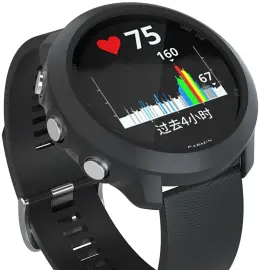 Garmin Forerunner 645 Hoesje TPU Bumper Case Zwart