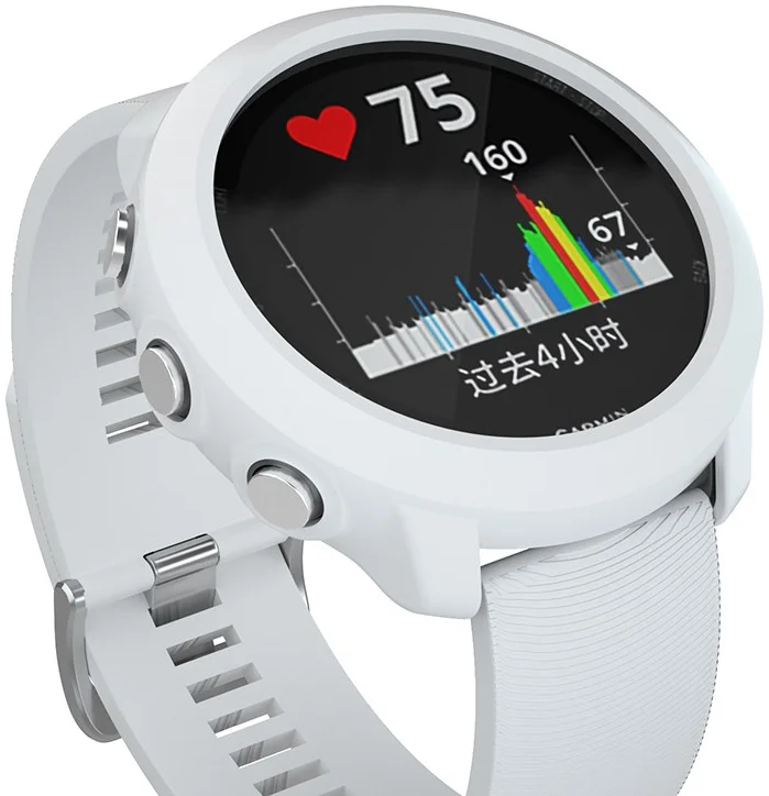Garmin Forerunner 645 Hoesje TPU Bumper Case Wit afbeelding 1