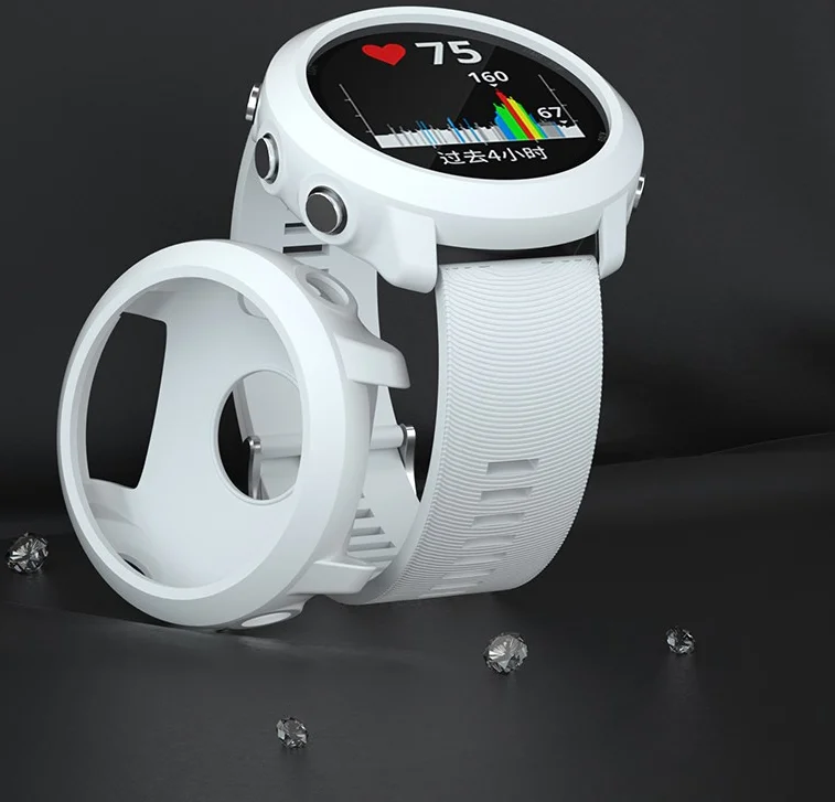 Garmin Forerunner 645 Hoesje TPU Bumper Case Wit afbeelding 2