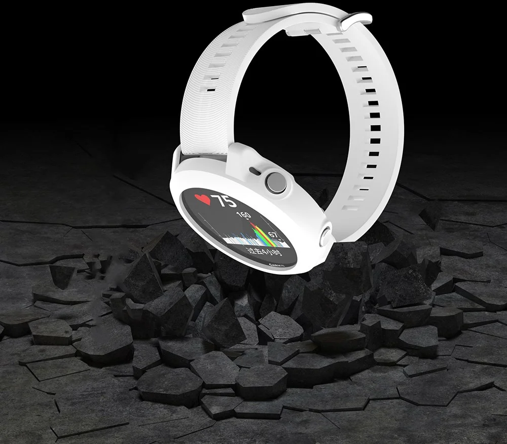 Garmin Forerunner 645 Hoesje TPU Bumper Case Wit afbeelding 4