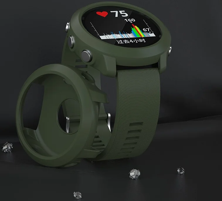 Garmin Forerunner 645 Hoesje TPU Bumper Case Groen afbeelding 2