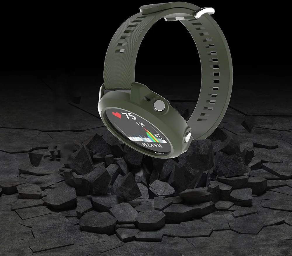 Garmin Forerunner 645 Hoesje TPU Bumper Case Groen afbeelding 4