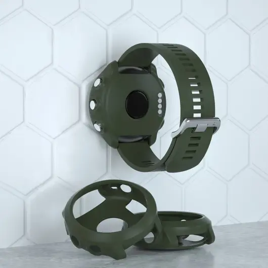 Garmin Forerunner 645 Hoesje TPU Bumper Case Groen afbeelding 3