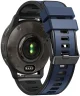 Universeel Smartwatch 22MM Siliconen Bandje - Gespsluiting - Blauw/Zwart