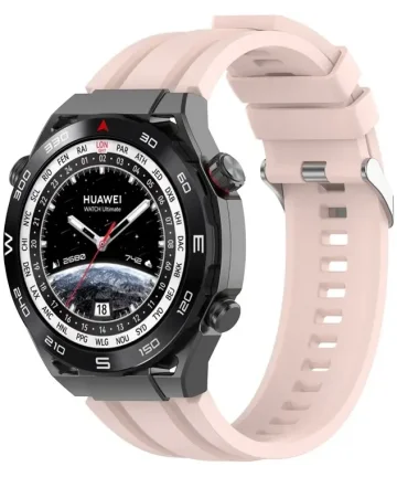 Universeel Smartwatch 22MM Siliconen Bandje - met Gespsluiting - Roze Bandjes
