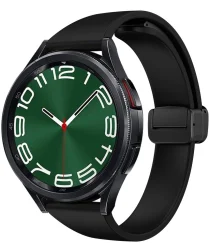 Universeel Smartwatch 20MM Bandje - Siliconen - Magneetsluiting - Zwart