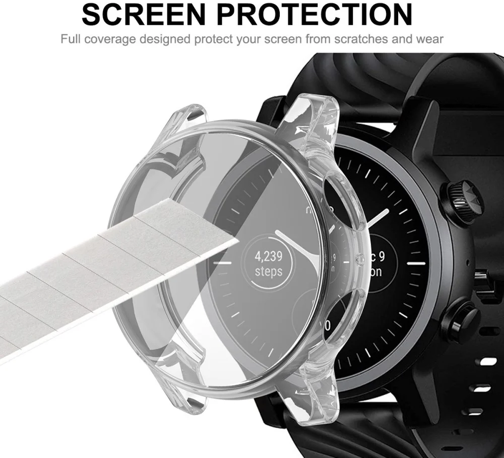 Motorola Moto 360 Gen 3 Hoesje - Full Protect - Flexibel TPU - Transparant afbeelding 4