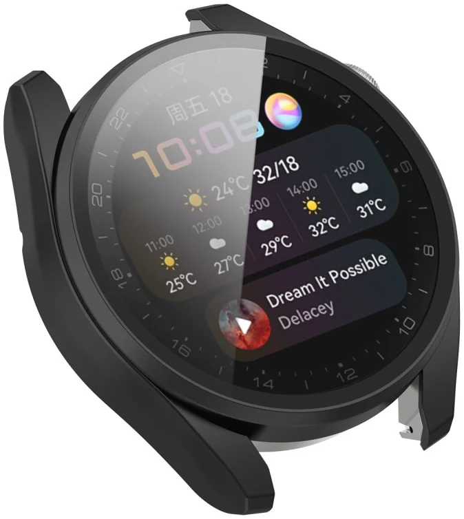 Huawei Watch 3 Pro Hoesje Full Protect Case Zwart afbeelding 6