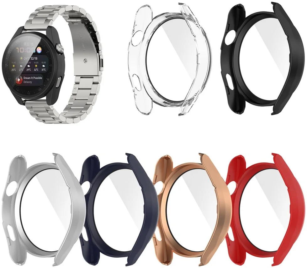 Huawei Watch 3 Pro Hoesje Full Protect Case Zwart afbeelding 9