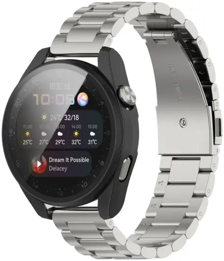 Huawei Watch 3 Pro Hoesje Full Protect Case Zwart afbeelding 2