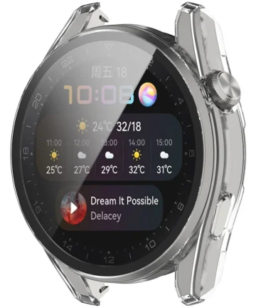 Huawei Watch 3 Pro Hoesje Full Protect Case Transparant Cases