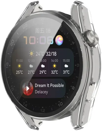 Huawei Watch 3 Pro Hoesje Full Protect Case Transparant afbeelding 1