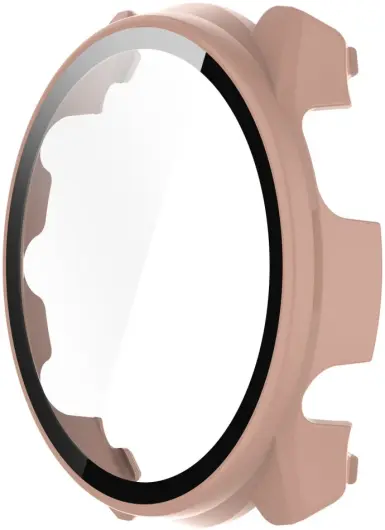 Garmin Forerunner 965 Hoesje Bumper met Tempered Glass Roze afbeelding 4