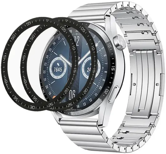 Huawei Watch GT 3 46MM Screen Protector PMMA Folie Zwart (2-Pack) afbeelding 1