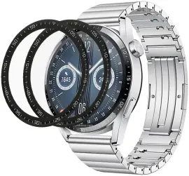 Huawei Watch GT 3 46MM Screen Protector PMMA Folie Zwart (2-Pack)