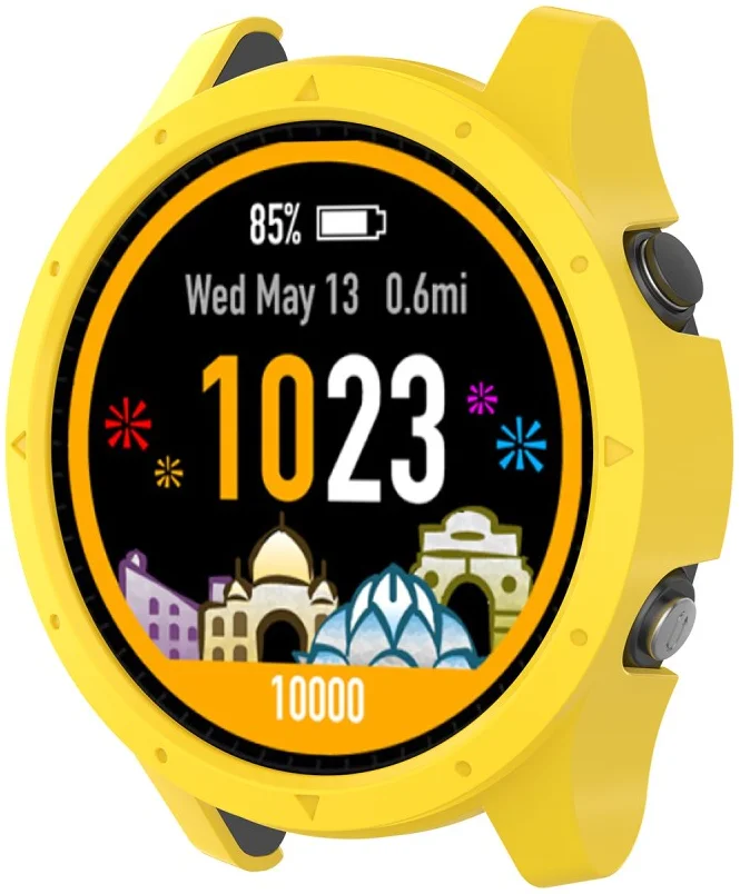 Garmin Forerunner 935 / 945 Hoesje Hard Plastic Bumper Geel afbeelding 1
