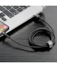 Baseus Cafule USB-A naar Apple Lightning Kabel 2.4A 1M Grijs/Zwart