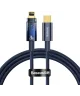 Baseus Explorer Series USB-C naar Lightning Kabel PD 20W Blauw 1 Meter