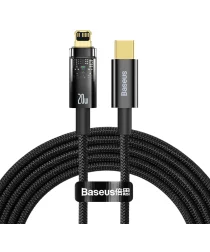 Baseus Explorer Series USB-C naar Lightning Kabel 20W Zwart 2 Meter