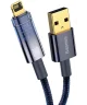 Baseus Explorer Series USB naar Lightning Kabel 2.4A Blauw 1 Meter