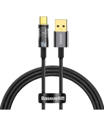 Baseus Explorer Series USB naar USB-C Kabel 100W Zwart 1 Meter