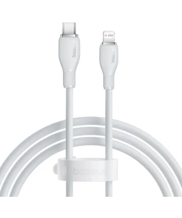 Baseus Pudding USB-C naar Apple Lightning Kabel PD 20W 1.2M Wit Kabels