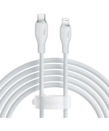 Baseus Pudding USB-C naar Apple Lightning Kabel PD 20W 2M Wit Kabels