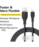 Baseus Pudding USB-A naar Apple Lightning Kabel 2.4A 1.2M Zwart