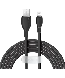 Baseus Pudding USB-A naar Apple Lightning Kabel 2.4A 2M Zwart