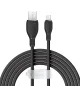 Baseus Pudding USB-A naar Apple Lightning Kabel 2.4A 2M Zwart