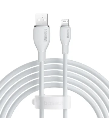 Baseus Pudding USB-A naar Apple Lightning Kabel 2.4A 2M Wit Kabels