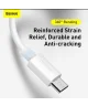 Baseus Simple Wisdom USB naar Micro USB Kabel 2.4A 1.5M Wit (2-Pack)