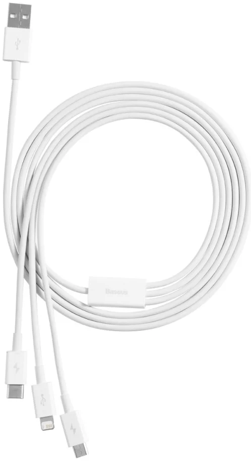 Baseus Superior 3-in-1 USB naar Lightning/USB-C/MicroUSB Kabel 1M afbeelding 10