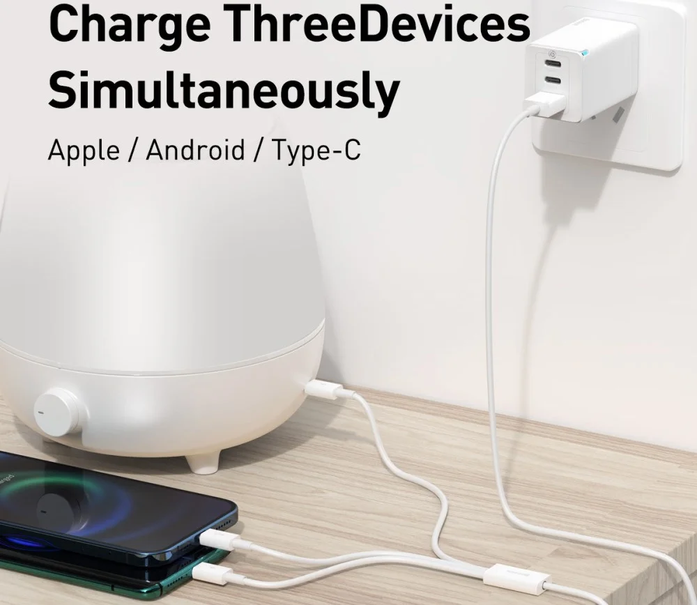 Baseus Superior 3-in-1 USB naar Lightning/USB-C/MicroUSB Kabel 1M afbeelding 8