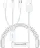 Baseus Superior 3-in-1 USB naar Lightning/USB-C/MicroUSB Kabel 1M afbeelding 1