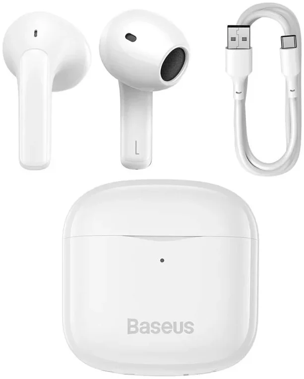 Baseus Bowie E3 True Wireless Bluetooth Earphones Wit afbeelding 2