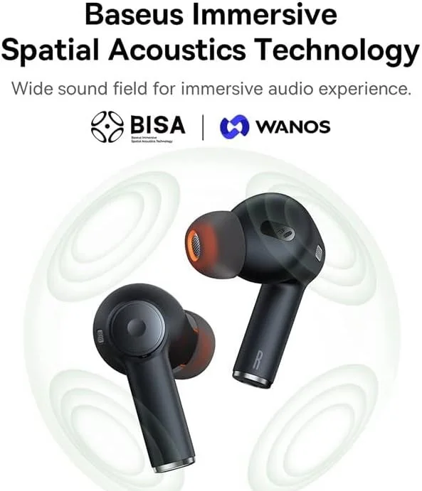 Baseus Bowie EX Wireless Bluetooth Earphones Zwart afbeelding 3