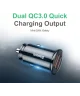Baseus Dubbele USB Poort Autolader 30W met Quick Charge 3.0 Zwart