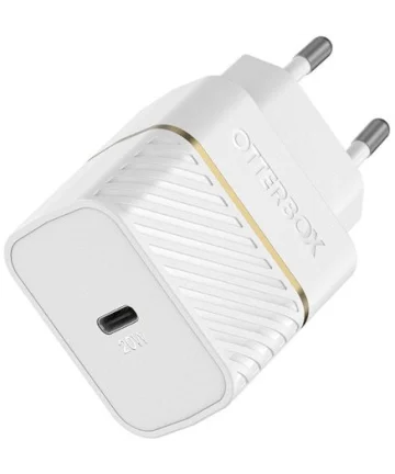 Otterbox Fast Charge USB-C Oplader 20W Power Delivery Snellader Wit Opladers