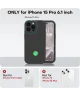 Apple iPhone 15 Pro Hoesje met Camera Bescherming Siliconen Zwart