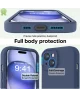 Apple iPhone 15 Hoesje met Camera Bescherming Siliconen Donkerblauw
