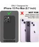 Apple iPhone 15 Pro Max Hoesje met Camera Bescherming Siliconen Lila